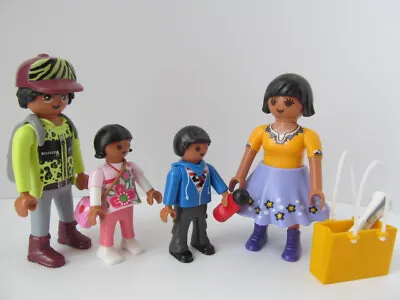 Buy Playmobil Dollshouse Family Figures: Mum (in Skirt), Dad, Boy & Girl NEW • 11.49£
