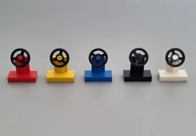 Buy Lego Steering Wheel X 2  Various Colours Mini Figure Car Accessory • 3.49£