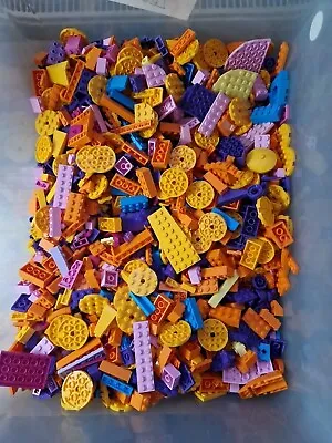 Buy LEGO 1lb Bag ORANGE PINK PURPLE BLUE FRIENDS COLOURS Bricks Parts Pieces Bundle • 12.99£