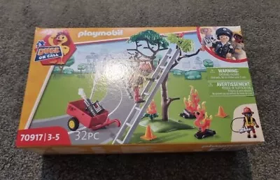 Buy Playmobil 70917 DUCK ON CALL Fire Rescue Action Cat Rescue Playset 32 Piece • 5.99£