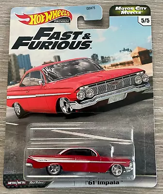 Buy Hot Wheels '61 Impala 1:64 Motor City Muscle GJR69 The Fast And The Furious • 12.99£
