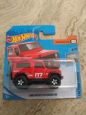 Buy Hot Wheels Land Rover Defender 90 Red 1:64 New • 3£