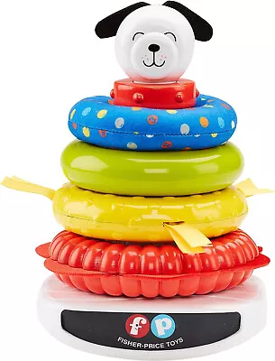 Buy Fisher Price Roly-Poly Rock-a-Stack Building Learning Ring Stacking 3M+ Textures • 6.35£