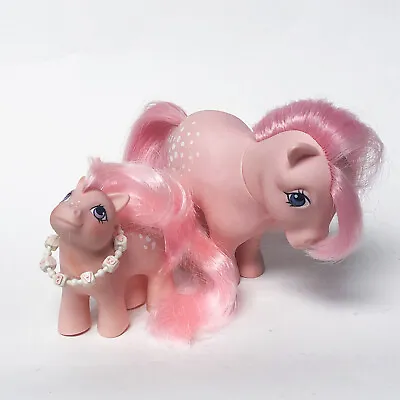 Buy My Little Pony Hasbro 1982 & 1984 G1  Cotton Candy  &  Baby Cotton Candy  Ponies • 24.97£