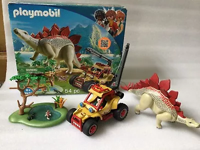 Buy Playmobil The Explorers Dinos 9432 Explorer Vehicle With Stegosaurus With Box • 7.99£