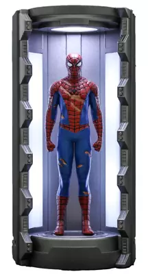 Buy Spiderman Figure Collectable Rare Damaged Classic Suit Compact Hot Toys • 19.95£