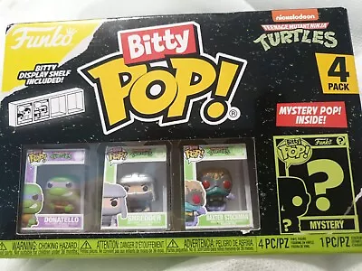 Buy Funko Bitty POP! TMNT 4-pack Donatello  Shredder, Stockman, Mystery New • 9.99£