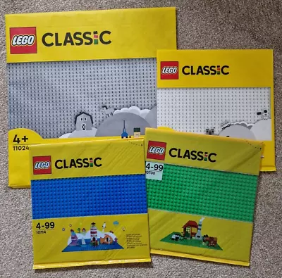 Buy 4 X Official LEGO Classic Base Plates - 32x32 & 48x48 BASEPLATES New Unopened • 23£