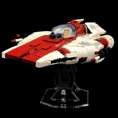 Buy Display Stand Acrylic Glass Stand Foot For LEGO 75275 A-Wing Starfighter  • 25.87£