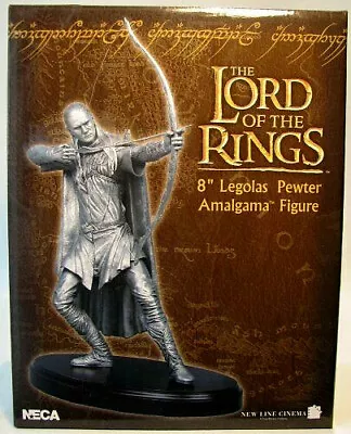 Buy Lord Of The Rings Legolas Greenleaf Statue Pewter 20cm Neca • 107.10£