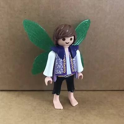 Buy Playmobil Brunette Man Fairy Figure & Green Wings, Magic People Spares 12 • 4£