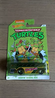 Buy HOT WHEELS DIECAST -Teenage Mutant Ninja Turtles - Party Van - Surfin School Bus • 9.99£