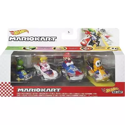 Buy Hot Wheels Mario Kart Vehicle 4-Pack (Orange Shy Guy) • 61.76£