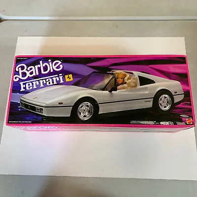 Buy Nib Sealed Vintage 1988 Mattel Barbie White Ferrari New • 215.39£