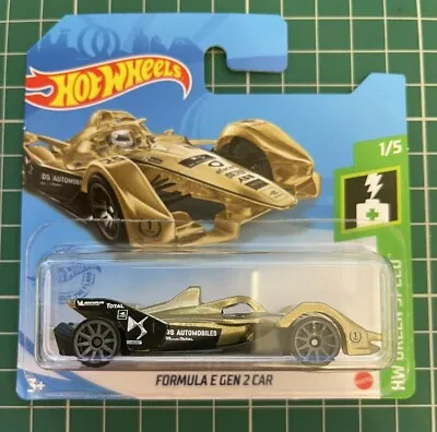 Buy Hot Wheels Formula E Gen 2 Car Gold HW Green Speed Number 126 New And Unopened • 19.99£