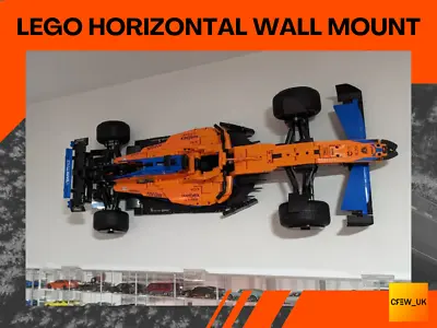 Buy HORIZONTAL Wall Mount For LEGO Technic McLaren Formula 1 Race Car 42141 F1 • 5.99£