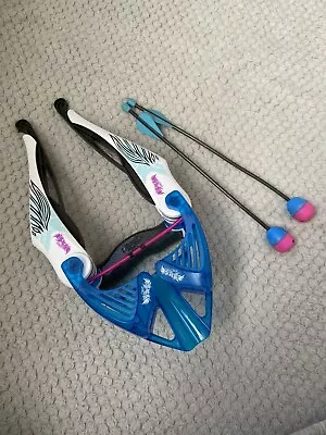 Buy Nerf Rebelle Bow With 2x Blue Soft Plastic Arrows • 16£