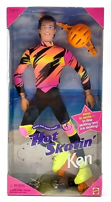 Buy 1994 Inline Hot Skatin' Ken Barbie Doll With Roller Skates / Mattel 13513, NrfB • 82.15£