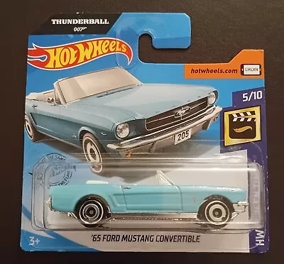 Buy Hot Wheels '65 Ford Mustang Convertible Thunderball 007 HW Screen Time • 5.95£