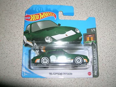 Buy Hot Wheels Dream Garage '96 Porsche Carrera In Dark Green Short Card • 5.99£