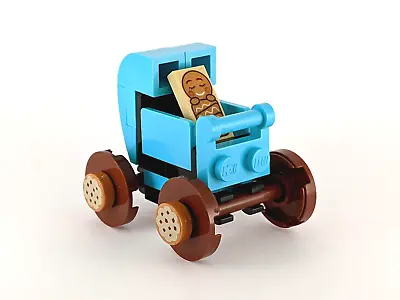 Buy Lego Gingerbread Baby Tile And Blue Pushchair / Pram With Biscuit Wheels • 13.99£