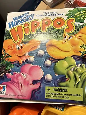 Buy Hungry Hungry Hippos 2000 Milton Bradley Hasbro Vintage Complete • 23.13£