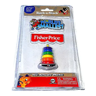 Buy Rock A Stack World's Smallest - Fisher Price 90s Toy - NEW & ORIGINAL PACKAGING • 20.03£