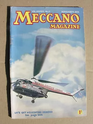 Buy 1953 MECCANO MAGAZINE November Viking Rocket Waitomo Cave Guy Fawkes Helicopters • 8£