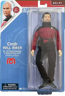 Buy Star Trek Commander William T. Riker 8  Action Figure Officially Licensed Mego • 21.99£