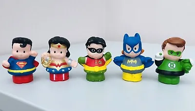 Buy Fisher Price Little People Super Heroes, Superman, Batgirl, Green Lantern, Robin • 9.99£
