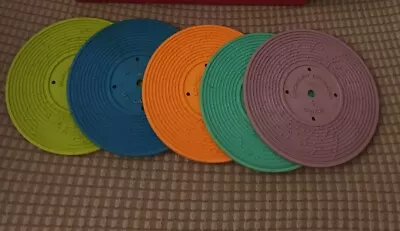 Buy Vintage Fisher Price Music Box Record Player Set Of Discs Spare Replacement... • 4.99£