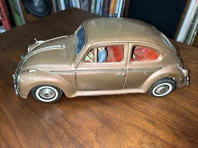 Buy Vintage 1960s 10” Bandai Bump Go Volkswagen Sedan Beetle VW Bug Tin Litho Japan • 85.62£