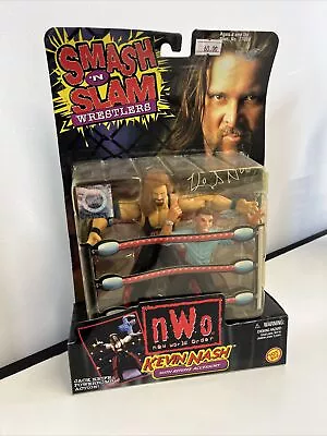 Buy Kevin Nash With Referee WCW NWO Toybiz Smash N Slam Figure 1999 WWE WWF • 60£