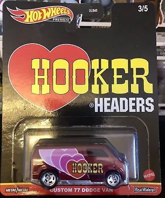 Buy Hot Wheels Car Culture Pop Hooker Headers Custom ‘77 Dodge Van Retro • 9.95£