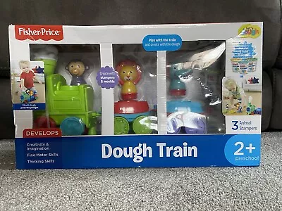 Buy Fisher Price Dough Train Set Pre-school Animals Stampers Play Set Age 2+ New • 10£