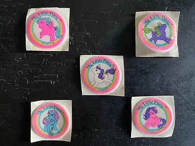 Buy 80's My Little Pony Puffy Sticker Lot Of 5 • 33.30£