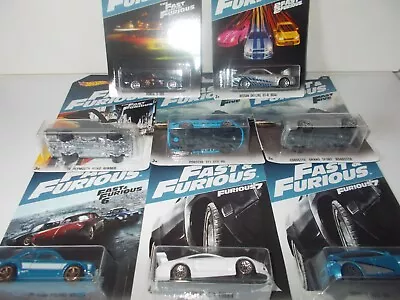 Buy Hot Wheels Fast And Furious Set Complete Of 8 Cars 2016 Inc Skyline - Supra Moc • 98.99£