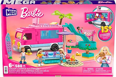 Buy Barbie Dream Camper Adventure With 580 Pieces For Kids Age 6+ Years • 47.99£