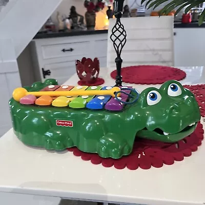 Buy FISHER PRICE Toy Green Alligator  Rainbow Xylophone Music Crocodile • 5£