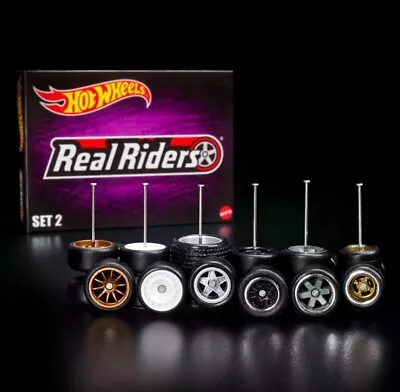 Buy Hot Wheels RLC Real Riders Set 2 Wheels Pack *Brand New & Sealed* 🚘 ⚫ • 37.99£