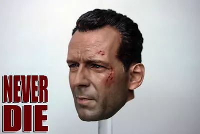 Buy 1/6 Bruce Willis Battle Damaged Wounded Head Sculpt F 12  Hot Toys Figure Model • 24.65£