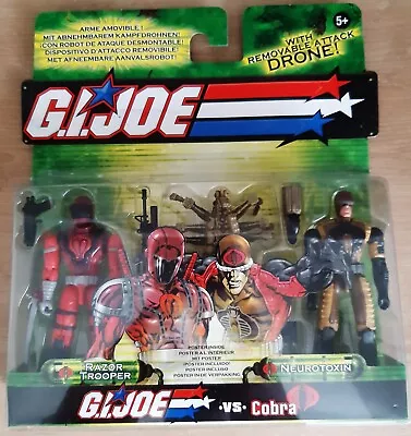 Buy Hasbro GI Joe Vs Cobra Razor Trooper Vs Neurotoxin Figure Set 2003  • 18£