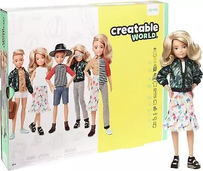 Buy Barbie CREATABLE WORLD Deluxe Character Customisable Doll Kit Accessories GGT67 • 15.99£
