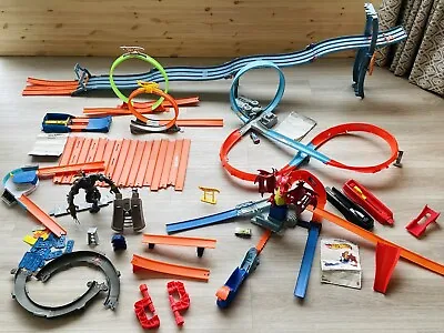 Buy Hot Wheels Track Bundle Job Lot Large Collection With Cars • 69.99£