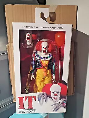 Buy Neca It 1990 Pennywise Clown 8  Clothed Action Figure Retro Mego Doll Official • 67.90£