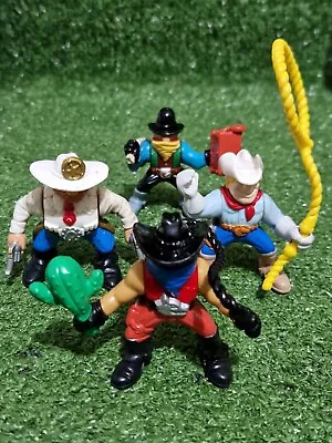 Buy Vintage Fisher Price Great Adventures Cowboy Figure Toy Bundle X 4 1994 • 10.99£