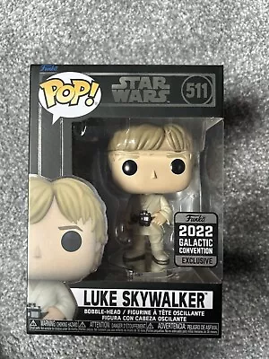 Buy Funko Pop - Luke Skywalker 511 (Galactic Convention Exclusive 2022) • 8£