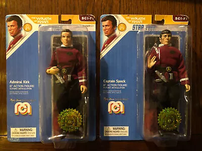 Buy Star Trek -  8  Admiral Kirk & Captain Spock - Wrath Of Khan - RARE Mego - New • 36.99£