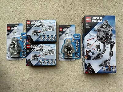 Buy Lego Star Wars 75322 Hoth AT-ST, 75320 Battle Pack, 40557 Defence Of Hoth. • 129.99£