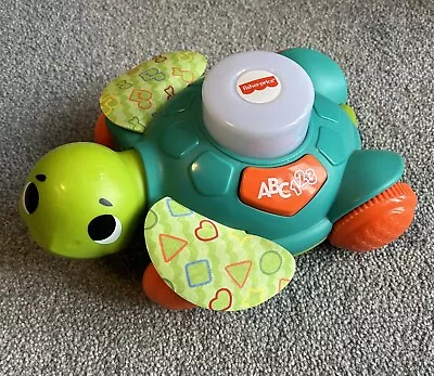 Buy Fisher Price Linkimals Sit To Crawl Sea Turtle Toy With Sounds & Lights Working • 15.99£